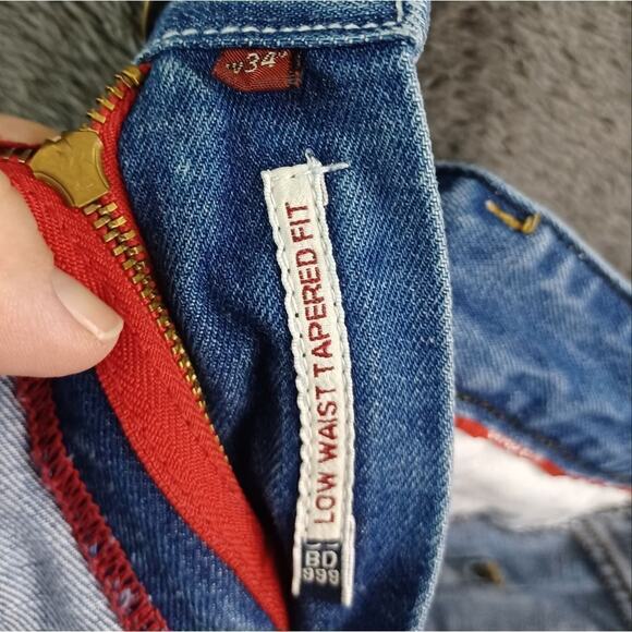 Bare Denim Low Waist Tapered Fit Jeans - 34W x 30L - Picture 2 of 7